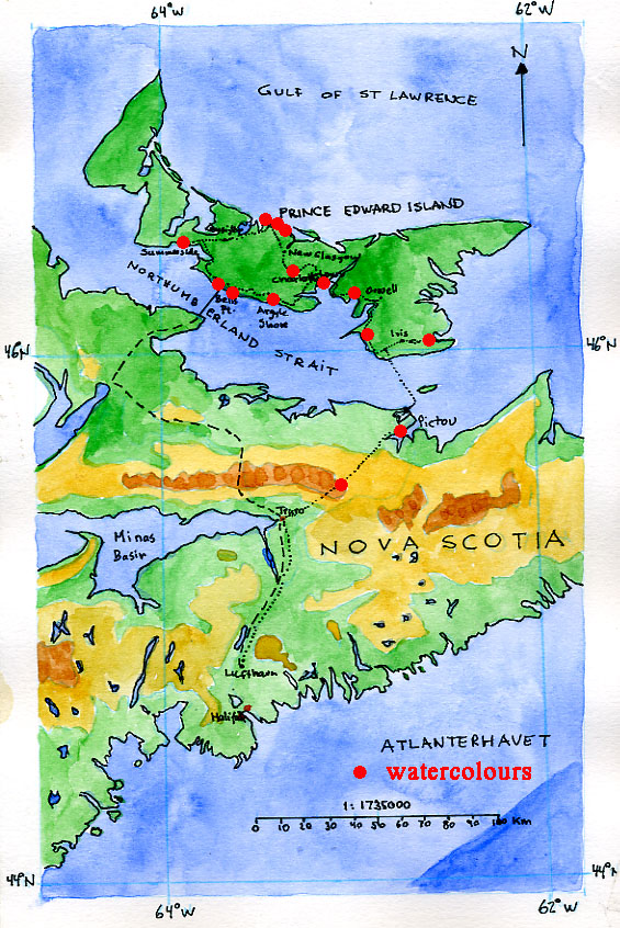 Map of NS and P.E.I.