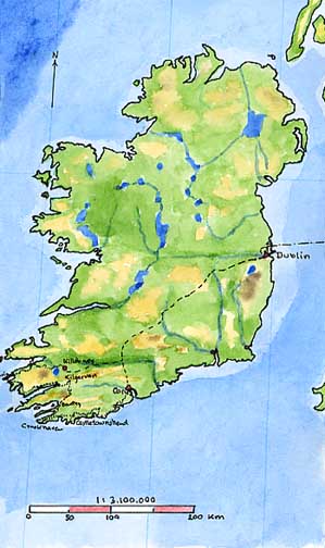 Map of Ireland