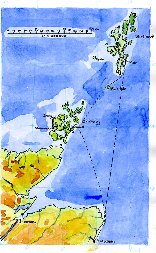 Map of Northern Isles